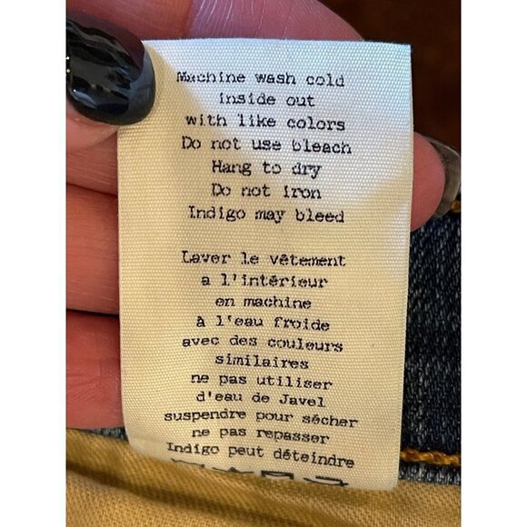 Rag & Bone Blue Commodore Medium Wash Distressed Skinny Jeans‎ Size 27 - Picture 12 of 12